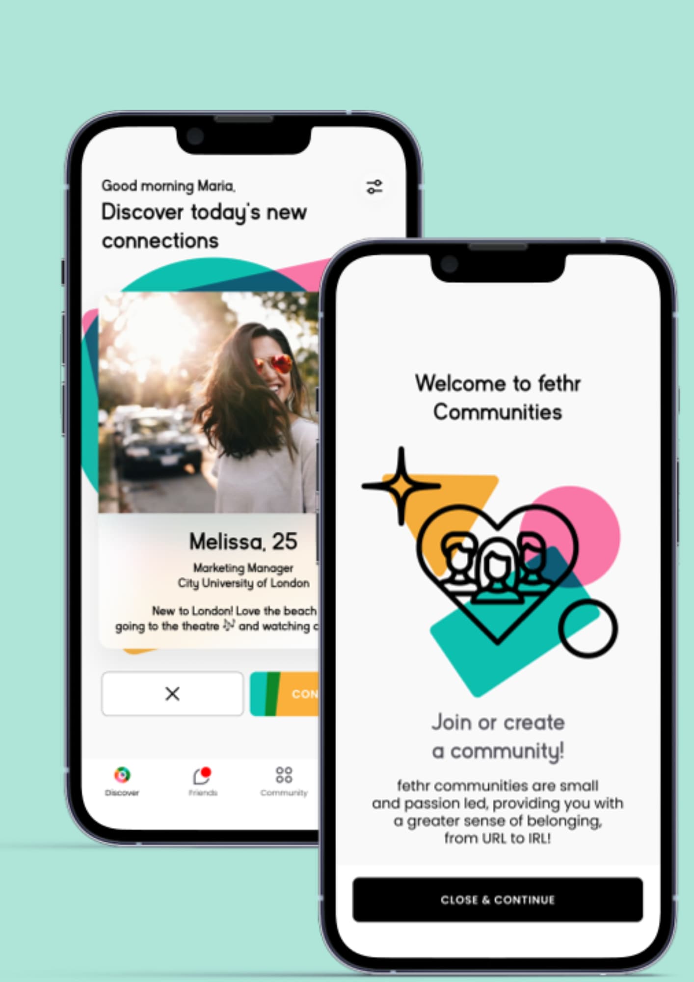 fethr.app screens